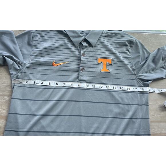 Nike Tennessee Volunteers Polo Shirt Mens Gray Orange DRI-FIT Sz Small VOLS - Picture 6 of 7